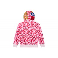 BAPE ABC Camo Shark Full Zip Hoodie Pink