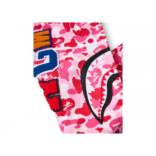 BAPE ABC Camo Shark Full Zip Hoodie Pink BAPE ABC Camo Shark Full Zip Hoodie Pink