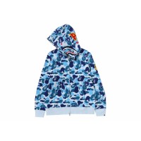 BAPE ABC Camo Shark PONR Full Zip Hoodie Blue