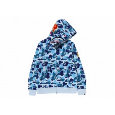 BAPE ABC Camo Shark PONR Full Zip Hoodie Blue