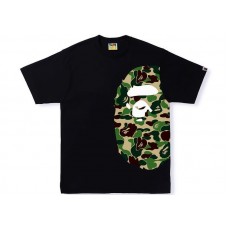 BAPE ABC Camo Side Big Ape Head Tee Black/Green