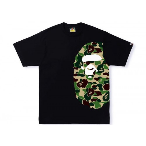 BAPE ABC Camo Side Big Ape Head Tee Black/Green