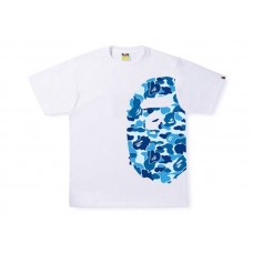 BAPE ABC Camo Side Big Ape Head Tee White/Blue