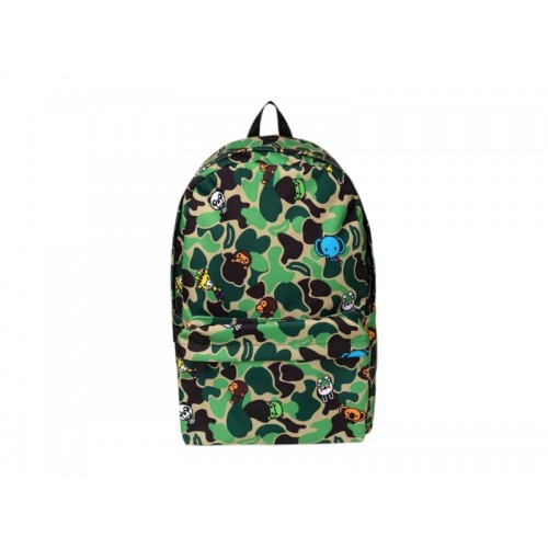 BAPE ABC Milo All Friends Large Backpack (SS25) Green