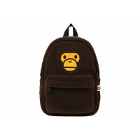 BAPE Baby Milo Fur Mini Backpack Brown