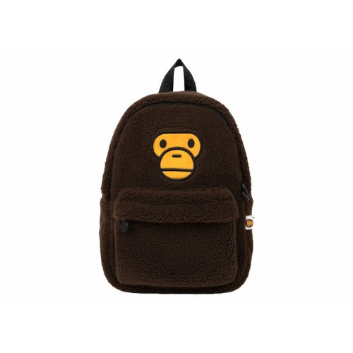 BAPE Baby Milo Fur Mini Backpack Brown BAPE Baby Milo Fur Mini Backpack Brown