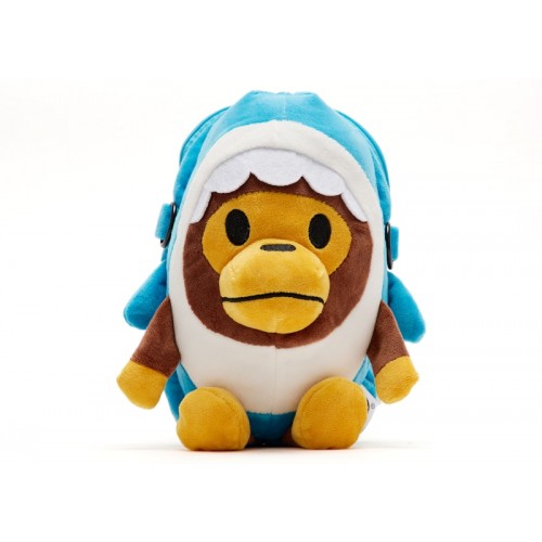 Bape Baby Milo Plush Shark Mobile Bag Blue Bape Baby Milo Plush Shark Mobile Bag Blue
