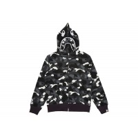 BAPE City Camo Shark Full Zip Hoodie (SS23) Black