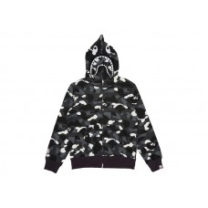 BAPE City Camo Shark Full Zip Hoodie (SS23) Black