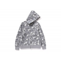 BAPE City Camo Shark Full Zip Hoodie (SS24) Gray