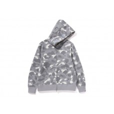 BAPE City Camo Shark Full Zip Hoodie (SS24) Gray