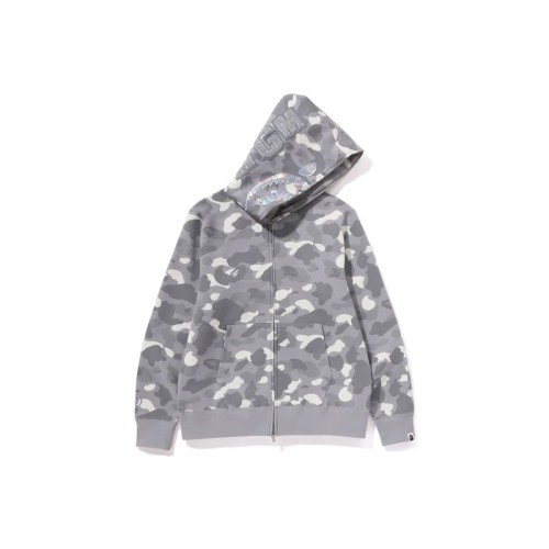 BAPE City Camo Shark Full Zip Hoodie (SS24) Gray BAPE City Camo Shark Full Zip Hoodie (SS24) Gray