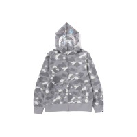 BAPE City Camo Shark Full Zip Hoodie (SS24) Gray
