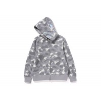 BAPE City Camo Shark Full Zip Hoodie (SS24) Gray