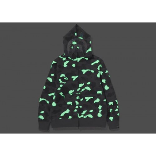 BAPE City Camo Shark Full Zip Hoodie (SS24) Gray BAPE City Camo Shark Full Zip Hoodie (SS24) Gray