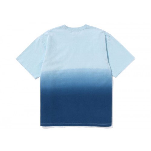 BAPE College Gradation Relaxed Fit Tee Blue BAPE College Gradation Relaxed Fit Tee Blue