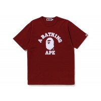 BAPE College Heavy Weight Tee Red