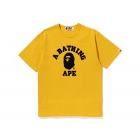 BAPE College Heavy Weight Tee Yellow