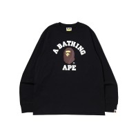 BAPE College L/S Tee (SS22) Black