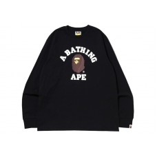 BAPE College L/S Tee (SS22) Black