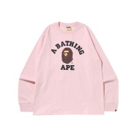 BAPE College L/S Tee (SS22) Pink