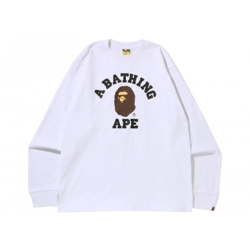 BAPE College L/S Tee (SS22) White