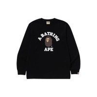 BAPE College L/S Tee (SS25) Black