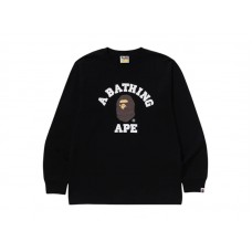 BAPE College L/S Tee (SS25) Black