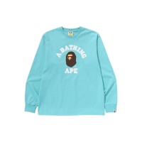 BAPE College L/S Tee (SS25) Blue