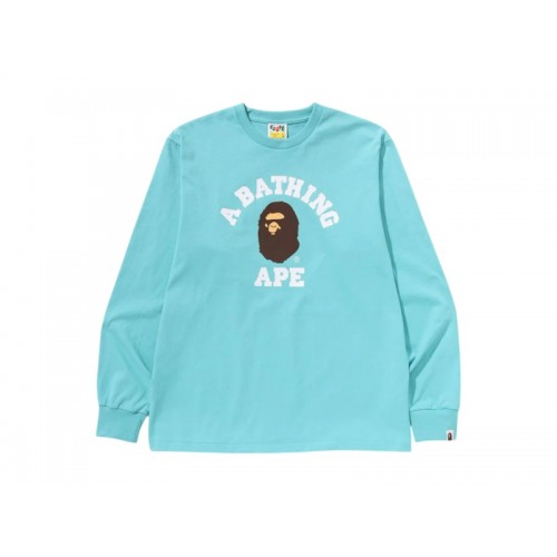 BAPE College L/S Tee (SS25) Blue