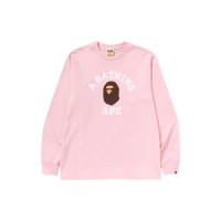 BAPE College L/S Tee (SS25) Pink