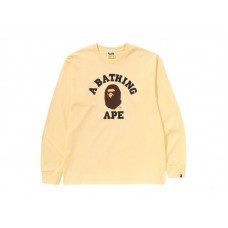 BAPE College L/S Tee (SS25) Yellow