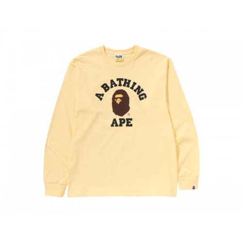 BAPE College L/S Tee (SS25) Yellow