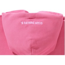 BAPE College Overdye Pullover Hoodie Pink