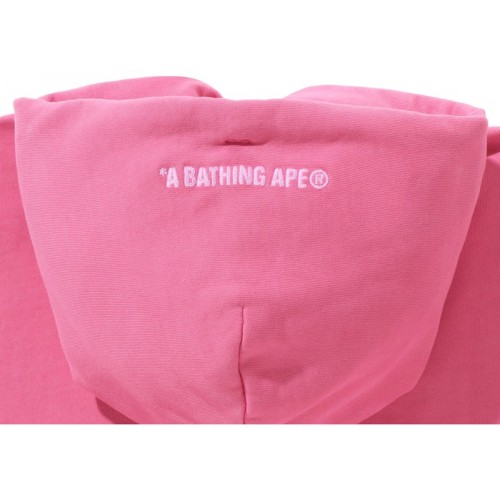 BAPE College Overdye Pullover Hoodie Pink BAPE College Overdye Pullover Hoodie Pink