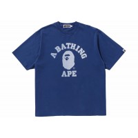 BAPE College Overdye Tee Blue