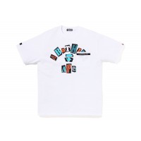 BAPE College Pocket Tee White