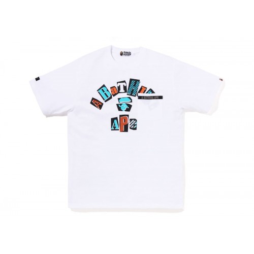BAPE College Pocket Tee White BAPE College Pocket Tee White
