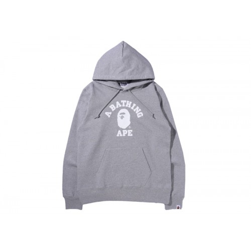 BAPE College Pullover Hoodie (FW21) Gray