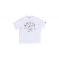 BAPE College Relaxed Fit I Tee White
