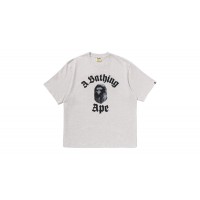 BAPE College Relaxed Fit II Tee Gray