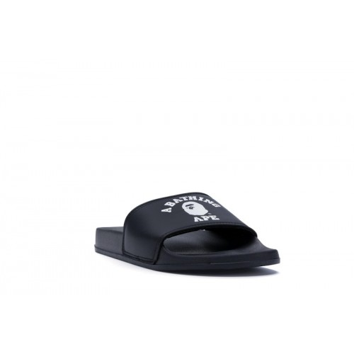 BAPE College Slide Sandals Black BAPE College Slide Sandals Black