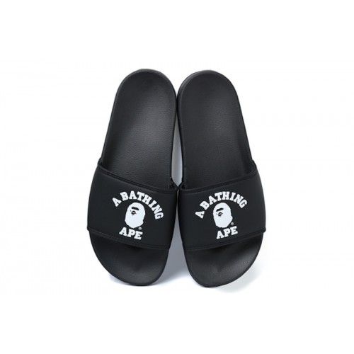 BAPE College Slide Sandals Black