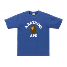 BAPE College Tee Blue