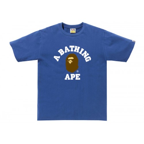 BAPE College Tee Blue