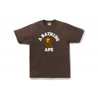 BAPE College Tee Brown