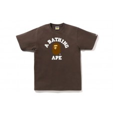 BAPE College Tee Brown