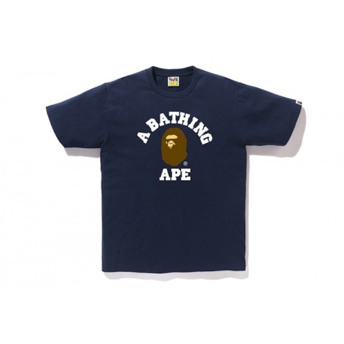 BAPE College Tee Navy