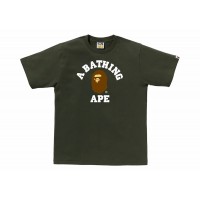 BAPE College Tee (SS24) Olive Drab