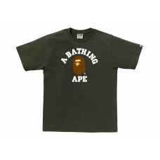 BAPE College Tee (SS24) Olive Drab